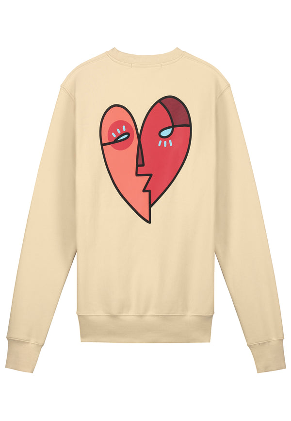 Heart Sweater Chamois