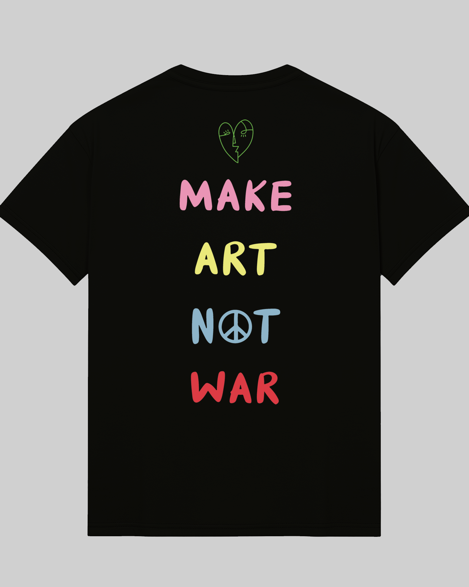 Make Art Oversized T-shirt Black